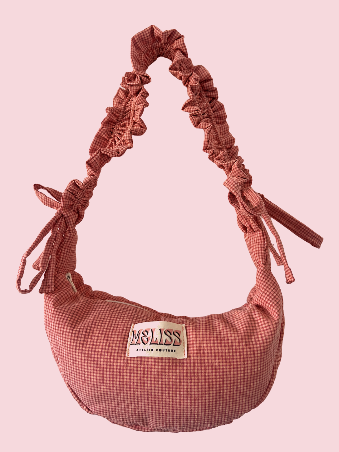 Sac rose vichy