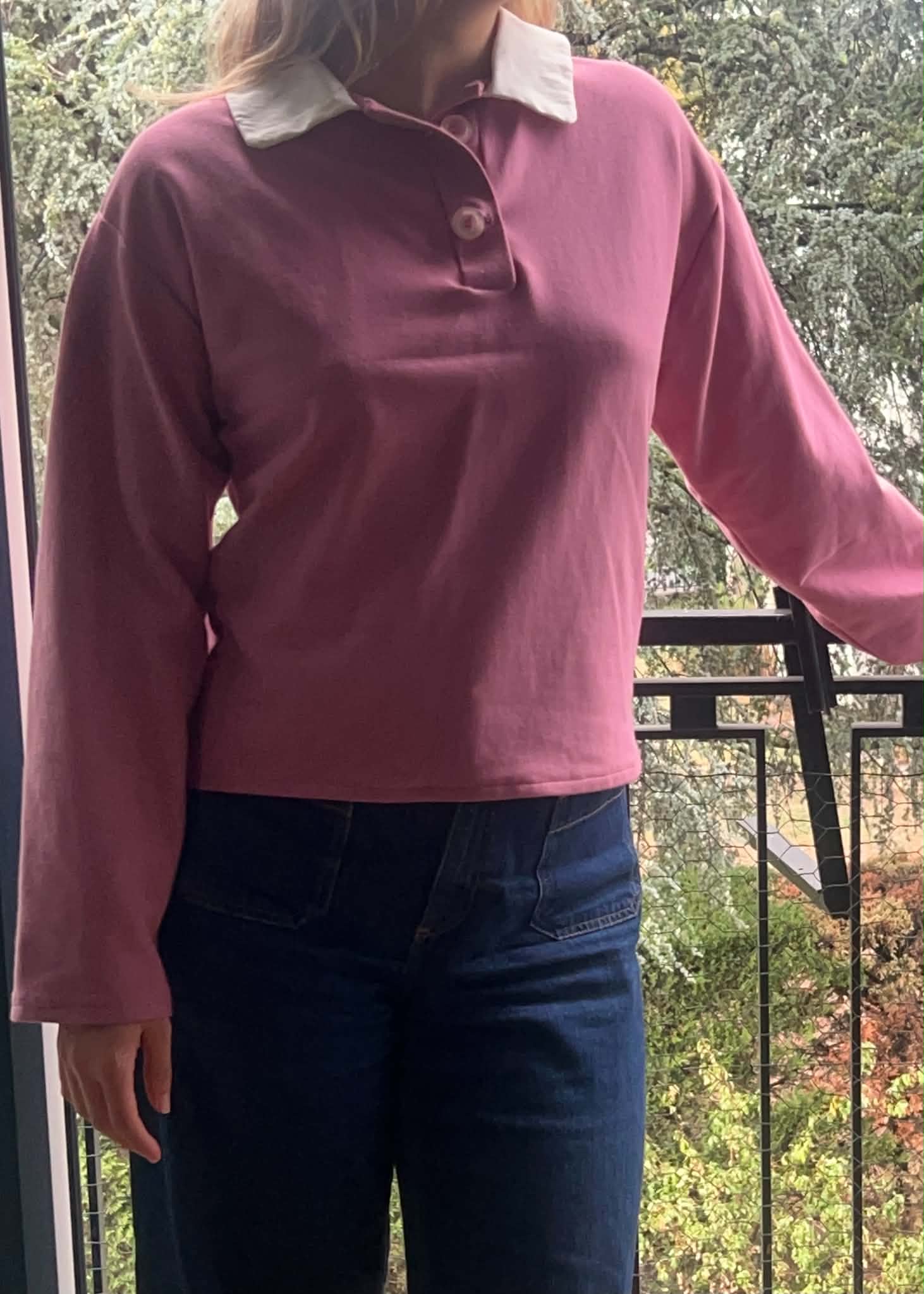 Pull col blanc