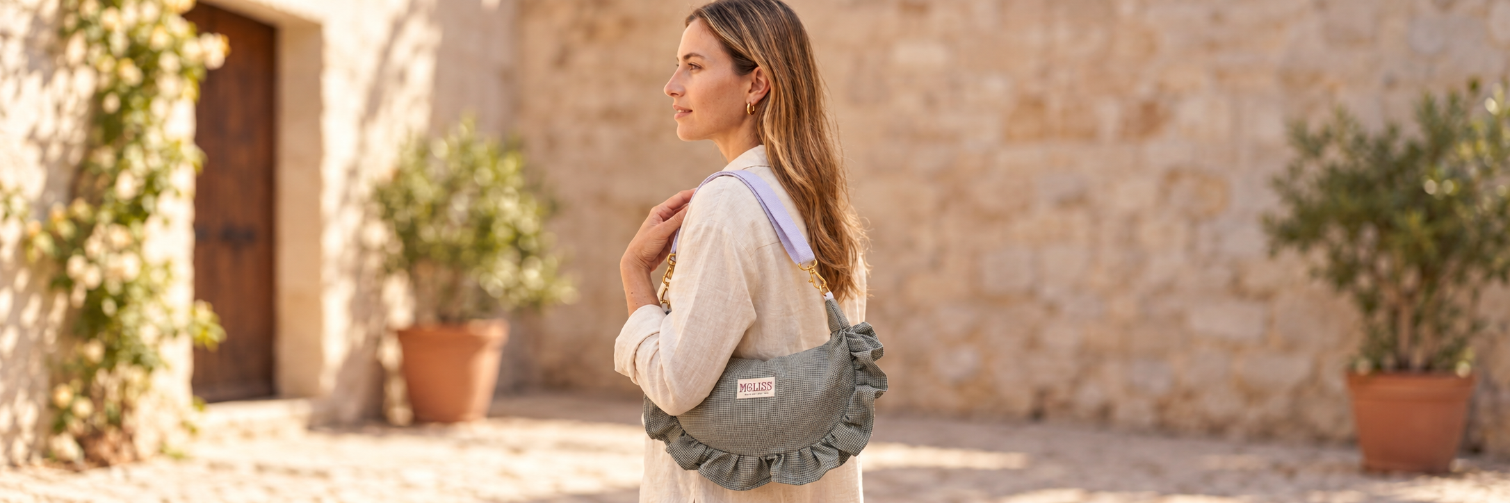 Sac à main en tissu confectionné à la main par Meliss Atelier